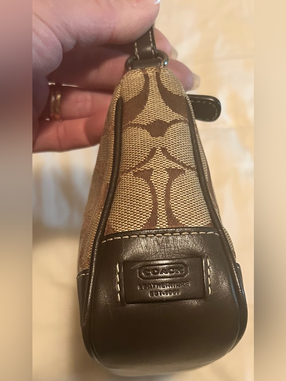 Coach Brown Signature Mini Shoulder Bag NoFO55-6094 - Picture 3 of 7